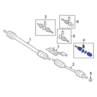 Hyundai OE - Front Right Inner CV Joint Kit