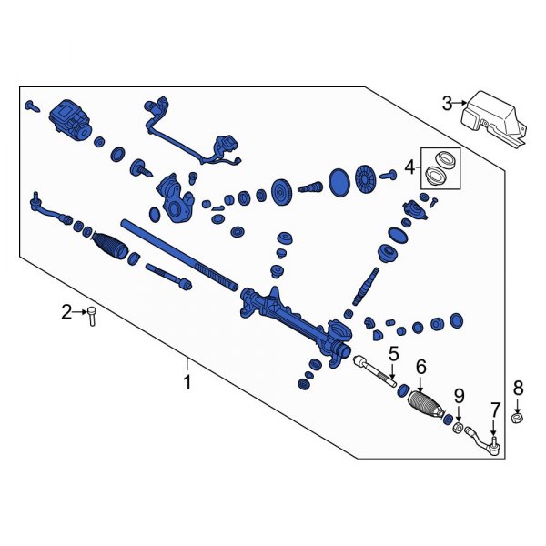 Hyundai OE 57700C1700 Rack and Pinion Assembly