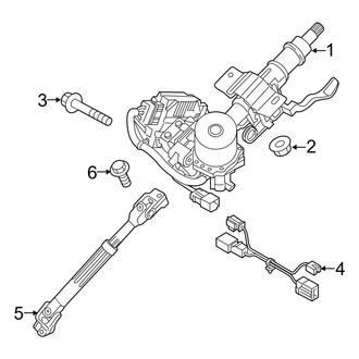 Hyundai OE - Steering Column Assembly (W/O Sport Steering), (Base / Eco / Limited / Limited 2.0T / SE / Sport / Sport 2.0T)