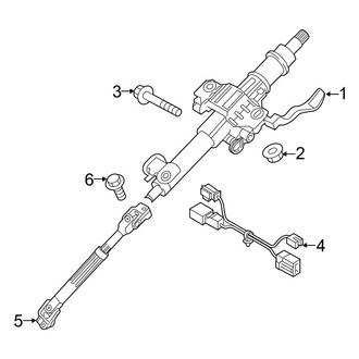 Hyundai OE - Steering Column Assembly (With Sport Steering), (Base / Eco / Limited / Limited 2.0T / SE / Sport / Sport 2.0T)