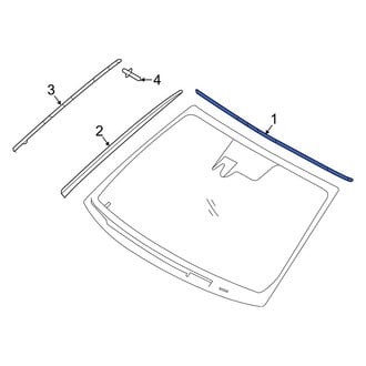 Hyundai OE - Front Upper Windshield Molding