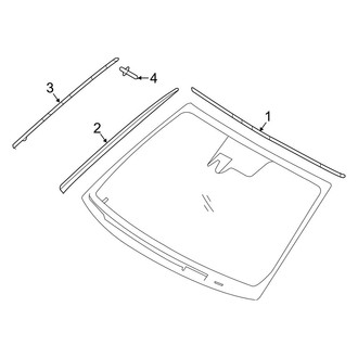 Hyundai OE - Windshield - Reveal Moldings
