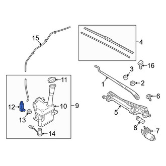 Hyundai OE - Windshield Washer Pump