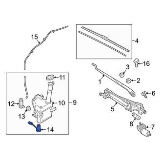 Hyundai OE - Washer Fluid Level Sensor
