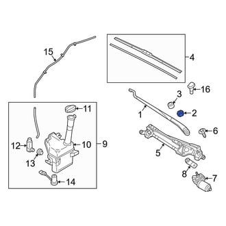 Hyundai OE - Wiper Arm Nut