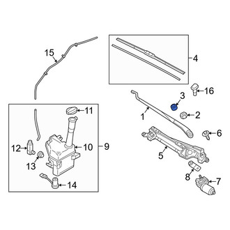 Hyundai OE - Wiper Arm Cap