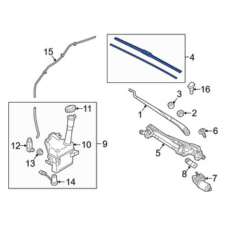 Hyundai OE - Front Left Wiper Blade