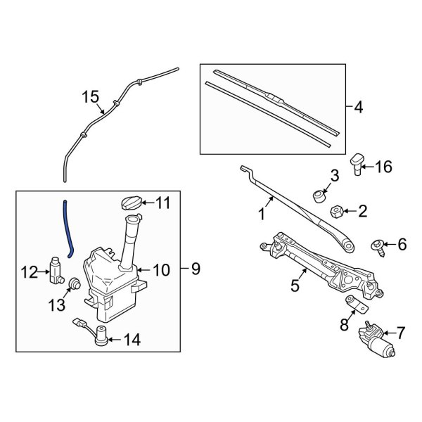 Washer Fluid Reservoir