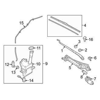 Hyundai OE - Windshield - Wiper & Washer Components