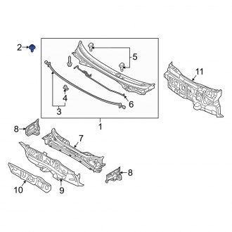 Hyundai OE - Bumper Cover Retainer