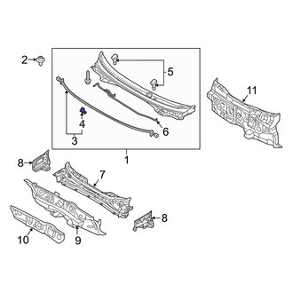 Hyundai OE - Bumper Guard Pad Screw
