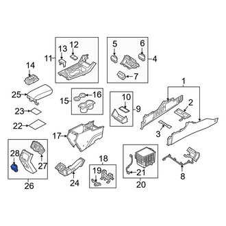 Hyundai OE - Rear Left 12 Volt Accessory Power Outlet