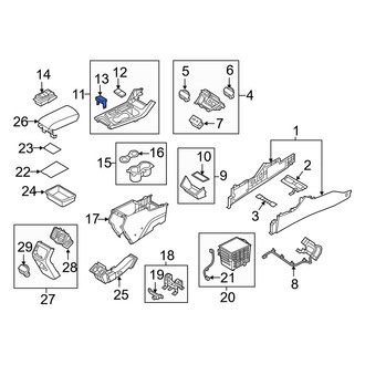Hyundai OE - Automatic Transmission Shift Cover Plate Cap
