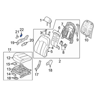 Hyundai OE - Front Right Seat Back Recliner Adjustment Handle