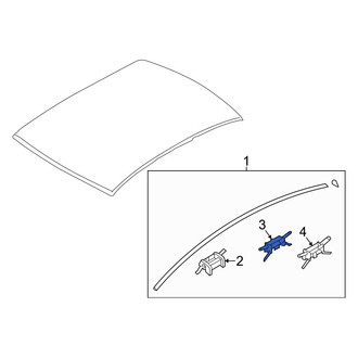 Hyundai OE - Center Roof Molding Clip