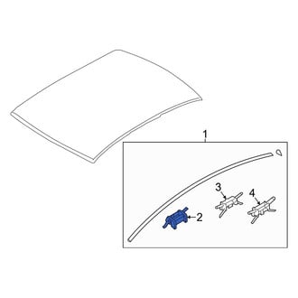 Hyundai OE - Front Roof Molding Clip