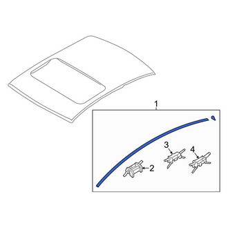Hyundai OE - Right Roof Molding