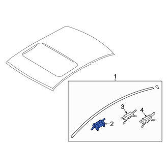 Hyundai OE - Front Roof Molding Clip