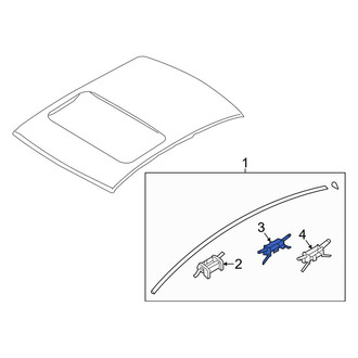Hyundai OE - Center Roof Molding Clip