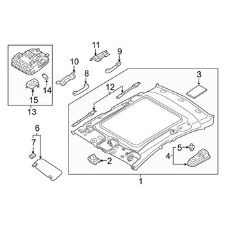 Hyundai OE - Roof - Interior Trim (With Panorama)
