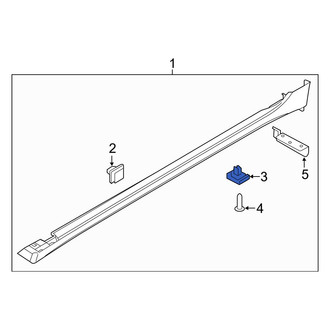 Hyundai OE - Lower Rocker Panel Molding Clip