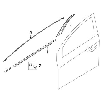 Hyundai OE - Front Door - Exterior Trim