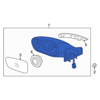 Hyundai OE - Front Left Door Mirror