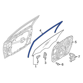 Hyundai OE - Front Right Window Channel