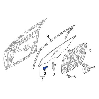 Hyundai OE - Front Door Glass Attaching Clips