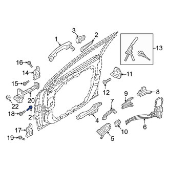 Hyundai OE - Door Check Bolt
