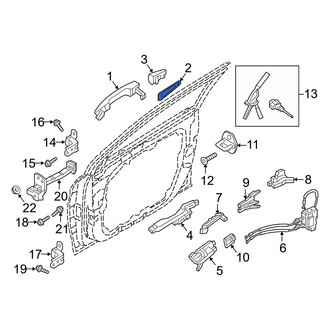 Hyundai OE - Left Exterior Door Handle Gasket
