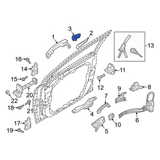 Hyundai OE - Front Right Outer Exterior Door Handle Cover