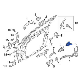 Hyundai OE - Front Left Door Handle Rod Guide