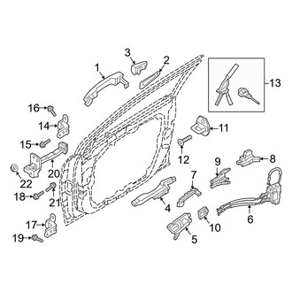 Hyundai OE - Front Door - Lock & Hardware