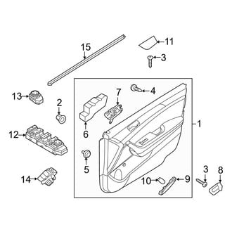 Hyundai OE - Front Door - Interior Trim (Base / Eco / Limited / Limited 2.0T / SE / Sport / Sport 2.0T)
