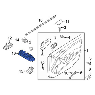 Hyundai OE - Front Left Door Window Switch