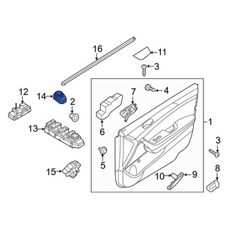 Hyundai OE - Door Mirror Switch