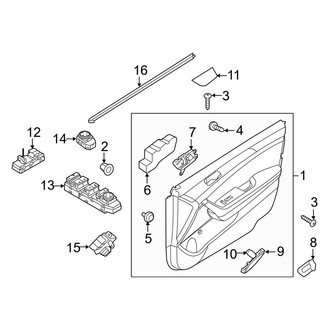 Hyundai OE - Front Door - Interior Trim (Hybrid / Hybrid Limited / Plug-In Hybrid / Plug-In Hybrid Limited)