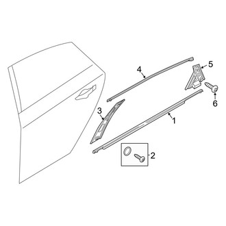 Hyundai OE - Rear Door - Exterior Trim