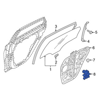 Hyundai OE - Rear Right Window Motor