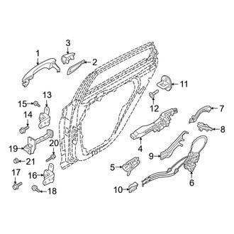 Hyundai OE - Rear Door - Lock & Hardware