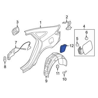 Hyundai OE - Rear Right Quarter Panel Vent
