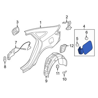Hyundai OE - Rear Fuel Filler Door