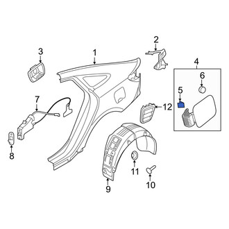 Hyundai OE - Fuel Door Spring
