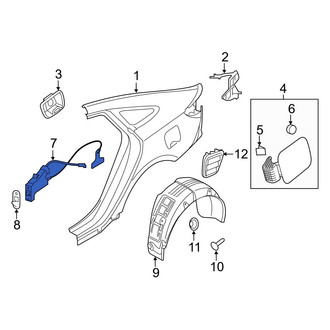 Hyundai OE - Rear Fuel Filler Door Lock Actuator