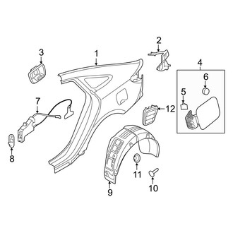 Hyundai OE - Quarter Panel & Components (Base / Eco / Limited / Limited 2.0T / SE / Sport / Sport 2.0T)