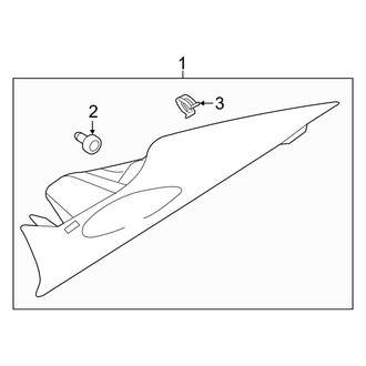 Hyundai OE - Quarter Panel - Interior Trim (Hybrid / Hybrid Limited / Plug-In Hybrid / Plug-In Hybrid Limited)