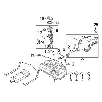 Hyundai OE - Fuel System Components