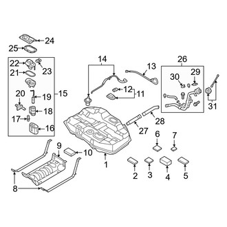 Hyundai OE - Fuel System Components (Hybrid / Hybrid Limited)