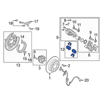 Hyundai OE - Rear Disc Brake Pad Set